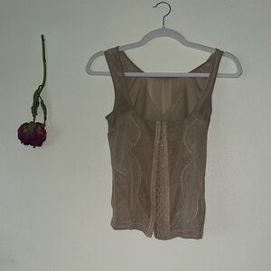 Beige corset top